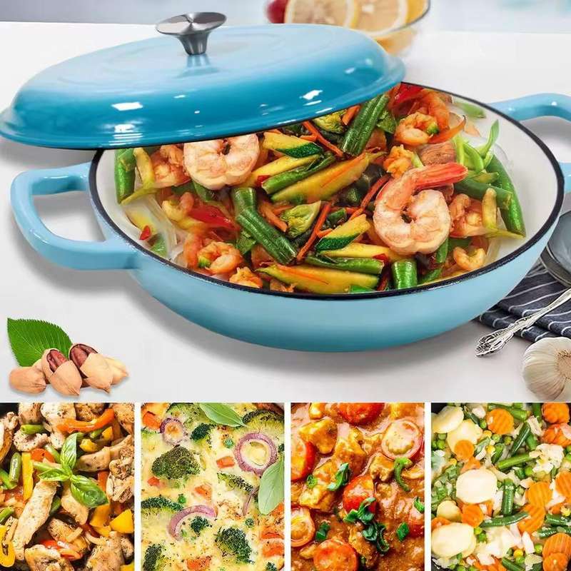 Enameled Nonstick Cast Iron Casserole Dish for Dutch Oven - 29cm