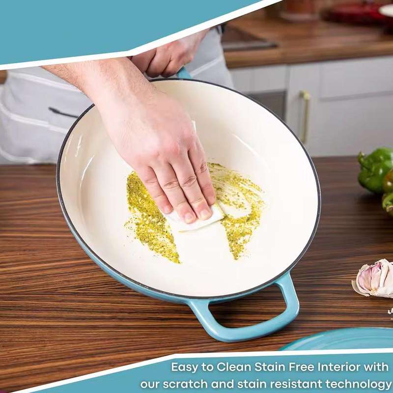 Enameled Nonstick Cast Iron Casserole Dish for Dutch Oven - 29cm