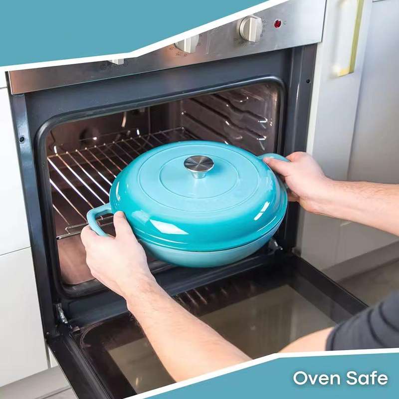 Enameled Nonstick Cast Iron Casserole Dish for Dutch Oven - 29cm