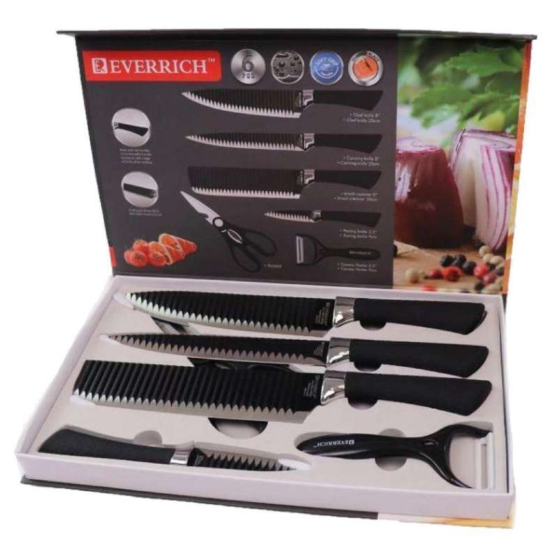 Kitchen Cooking Novelty Professional Chef Quality Knife Set of 7