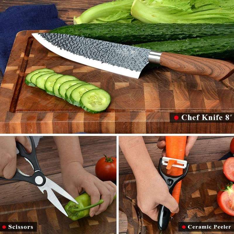 Kitchen Cooking Novelty Professional Chef Quality Knife Set of 7