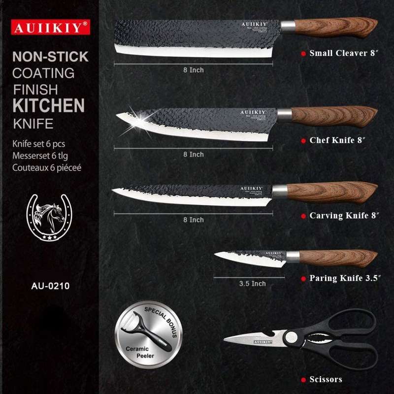 Kitchen Cooking Novelty Professional Chef Quality Knife Set of 7