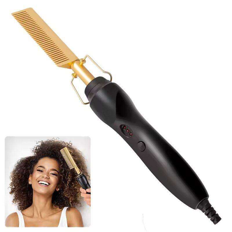 Hot Comb - Electric Straightening Hot Comb for Hair and Wigs
