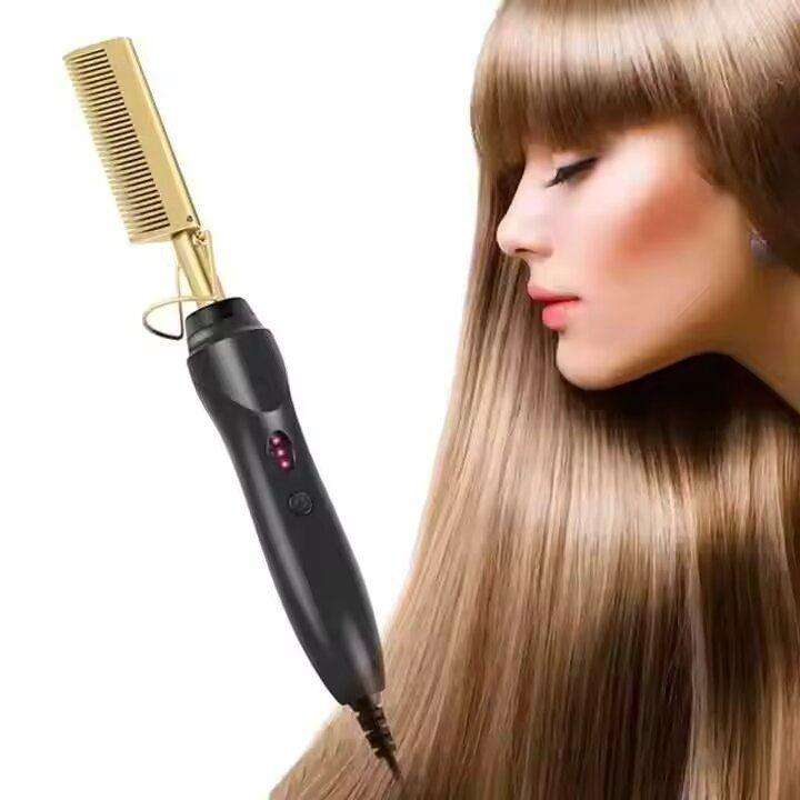 Hot Comb - Electric Straightening Hot Comb for Hair and Wigs