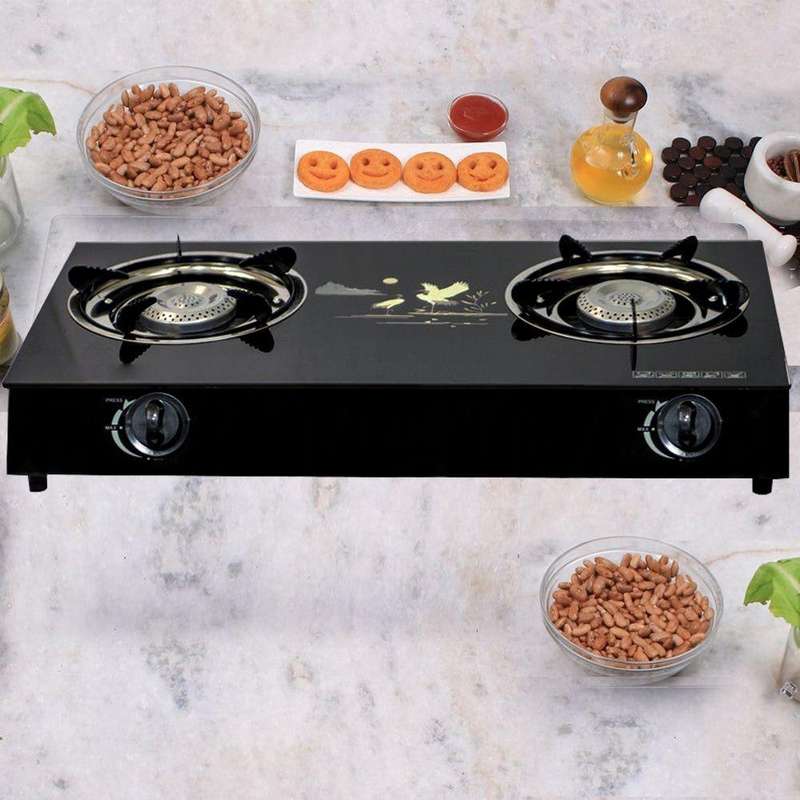 DH - Tempered Glass Gas Stove - 2 Burner