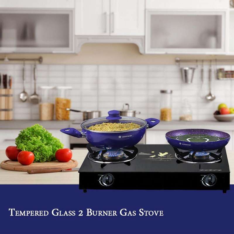 DH - Tempered Glass Gas Stove - 2 Burner
