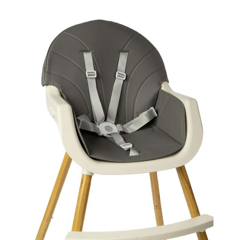 2-in-1 Convertible Baby High Feeding Chair with Tray - Grey