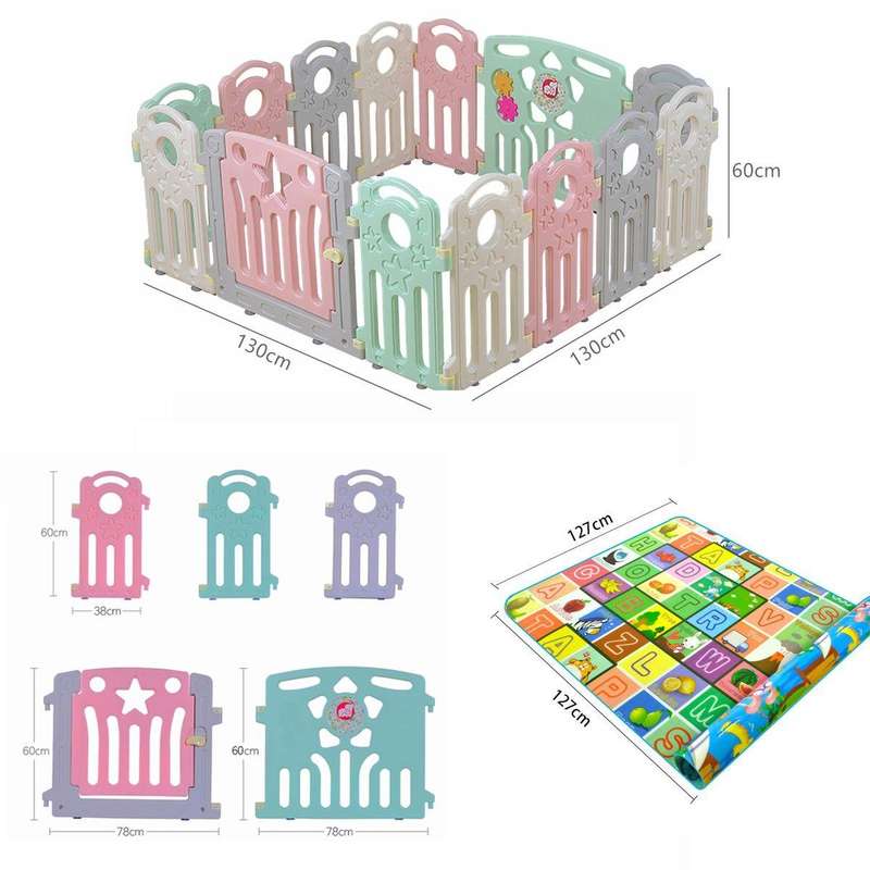 Baby Playpen Kids Home Activity Center Play Yard Fence