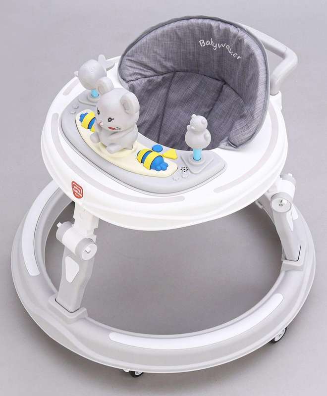 Multi Function Adjustable Height Audible Baby Walker with Lights