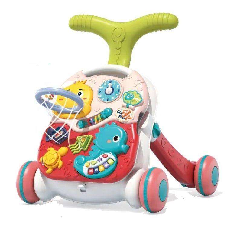 Baby Walker Early Educational High Quality Multifunctional Learning-Pink