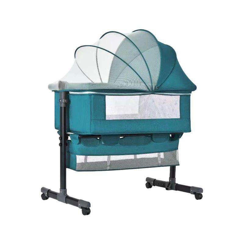 3 In 1 Bedside Baby Bassinet Sleeper Crib With Bed Nets