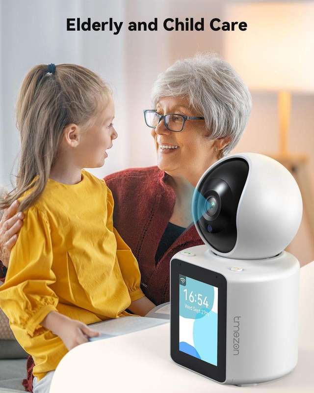 Video Camera Indoor Two Way Wireless Security Camera Monitor 1080P
