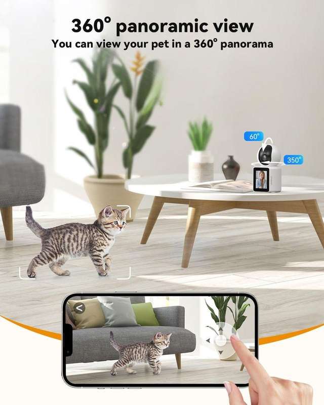 Video Camera Indoor Two Way Wireless Security Camera Monitor 1080P