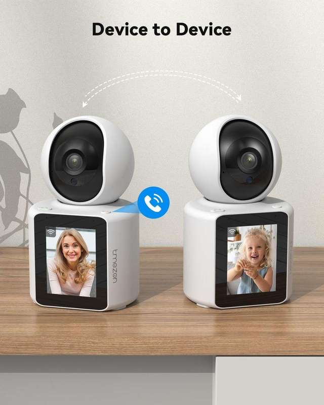 Video Camera Indoor Two Way Wireless Security Camera Monitor 1080P