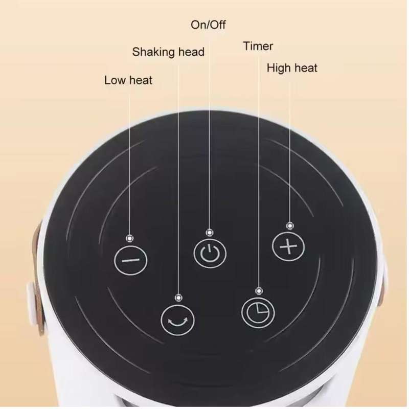 2000W - Tower Fan Heater with Digital Display and Remote Control