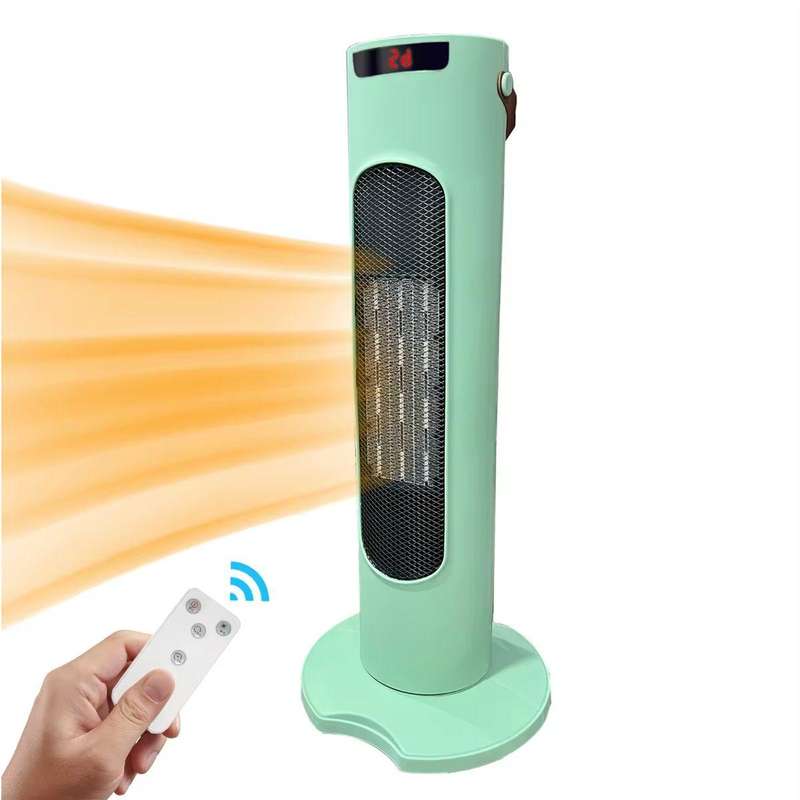 2000W - Tower Fan Heater with Digital Display and Remote Control
