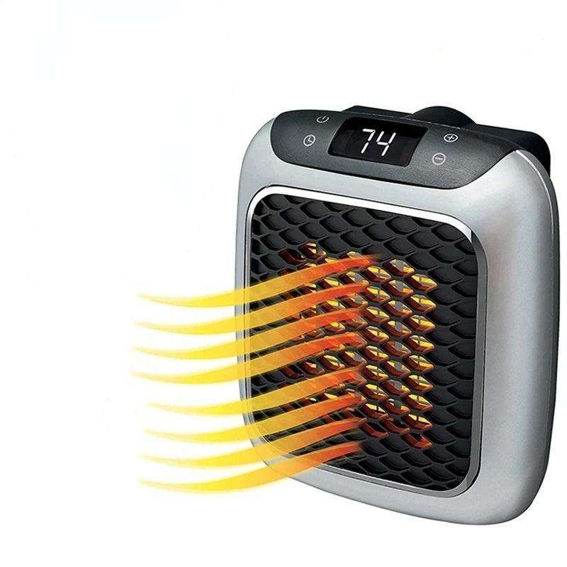Turbo 800 Handy Space Saving Wall Outlet Heater 800W With Remote Control
