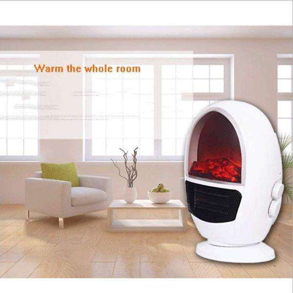 Arole Portable Mini Electric Fan Heater with Simulated Flame