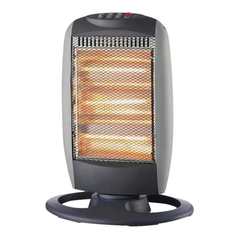 Black 1200 W Overheat Protection Electric Heater
