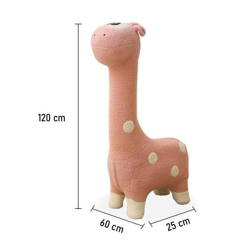 Pink Animal Shaped Decor Children Stool