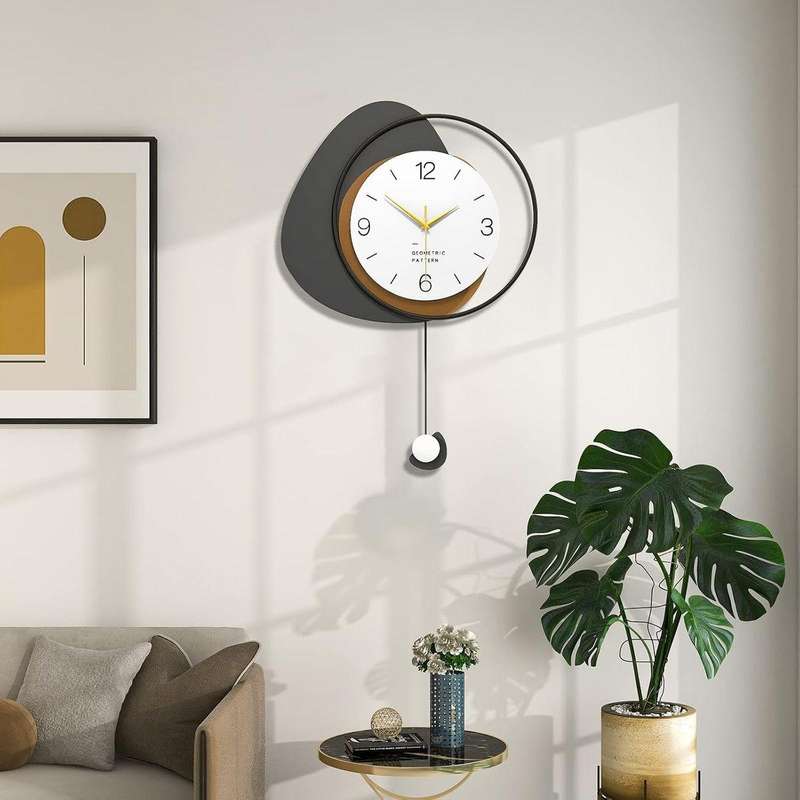 Modern Pendulum Wall Clock | Silent Non-Ticking