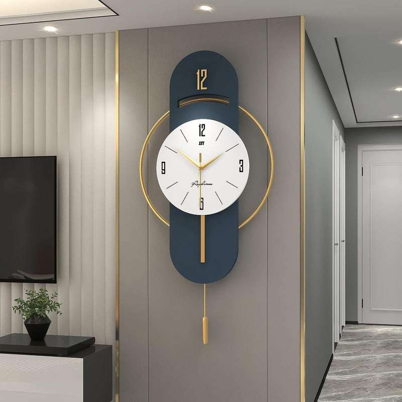 Modern Decor Wall Clock - Non Ticking & Battery Powered