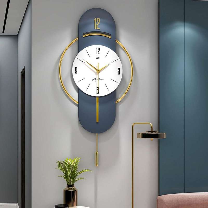 Modern Decor Wall Clock - Non Ticking & Battery Powered