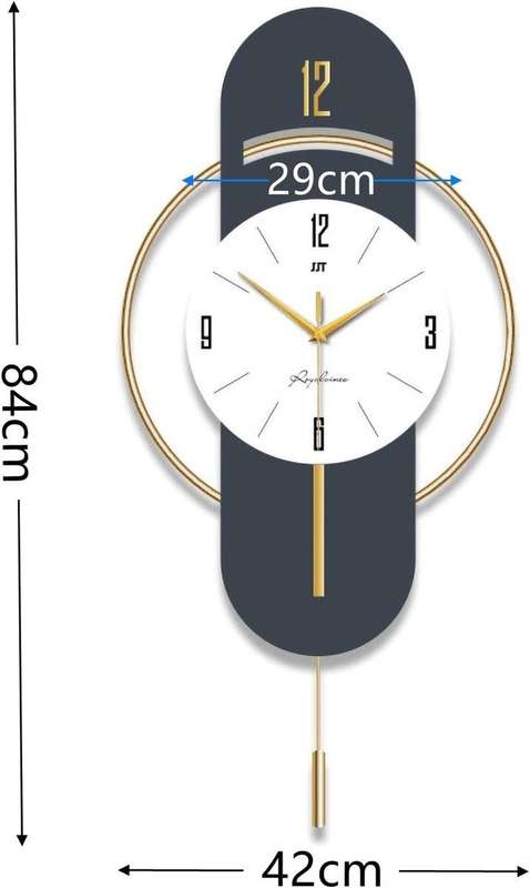 Modern Decor Wall Clock - Non Ticking & Battery Powered
