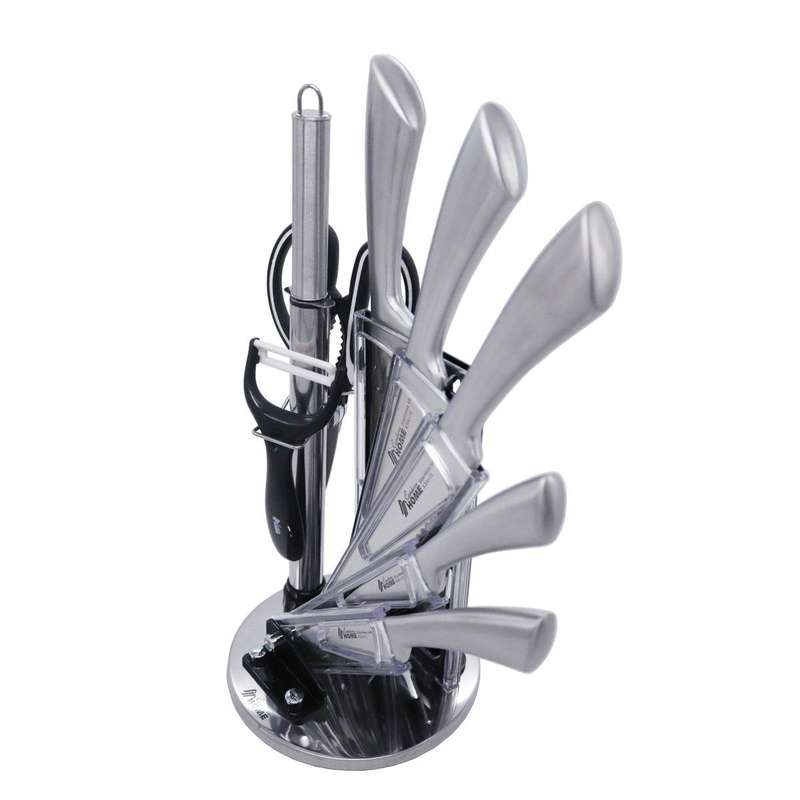 9 Piece Knives Sets with Acrylic Knives Stands