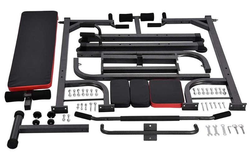 Multifunctional Fitness Workout Station - Adjustable Power Tower