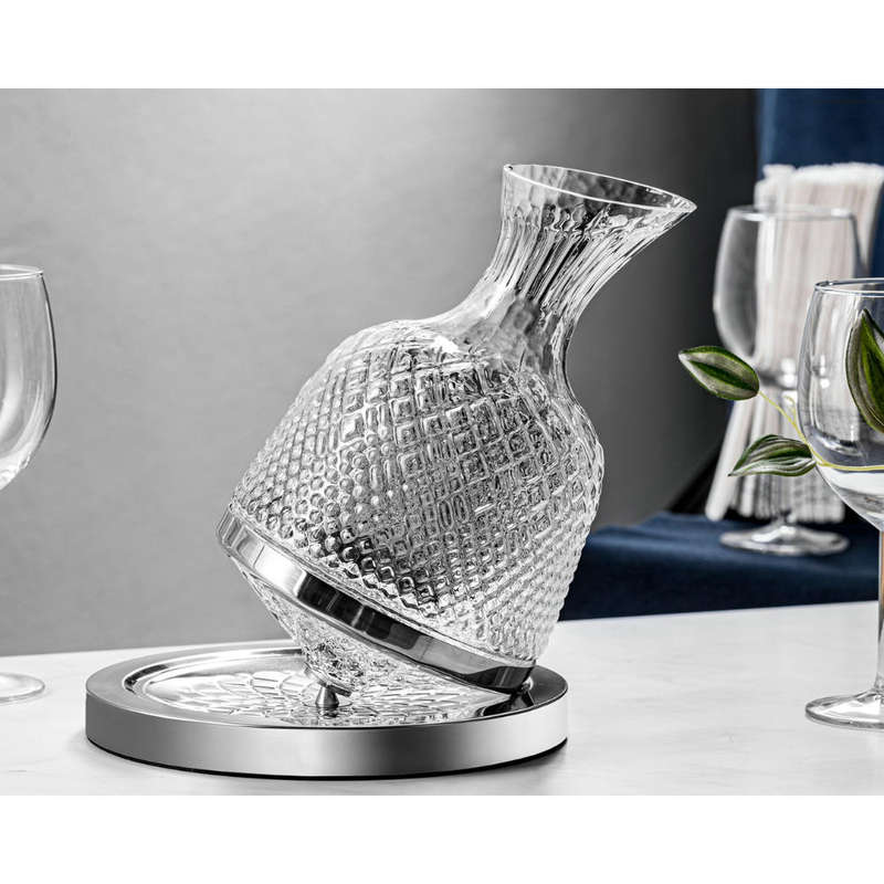 360 Crystal glass Spinning Decanter