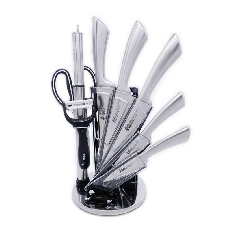 9 Piece Knives Sets with Acrylic Knives Stands