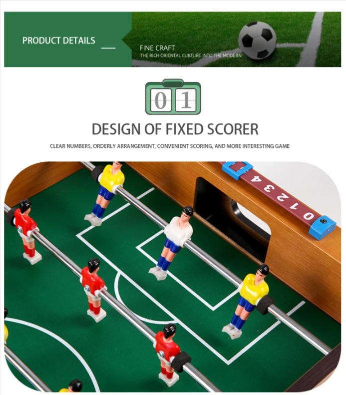 Portable Mini Wooden Foosball Table For Kids And Adults