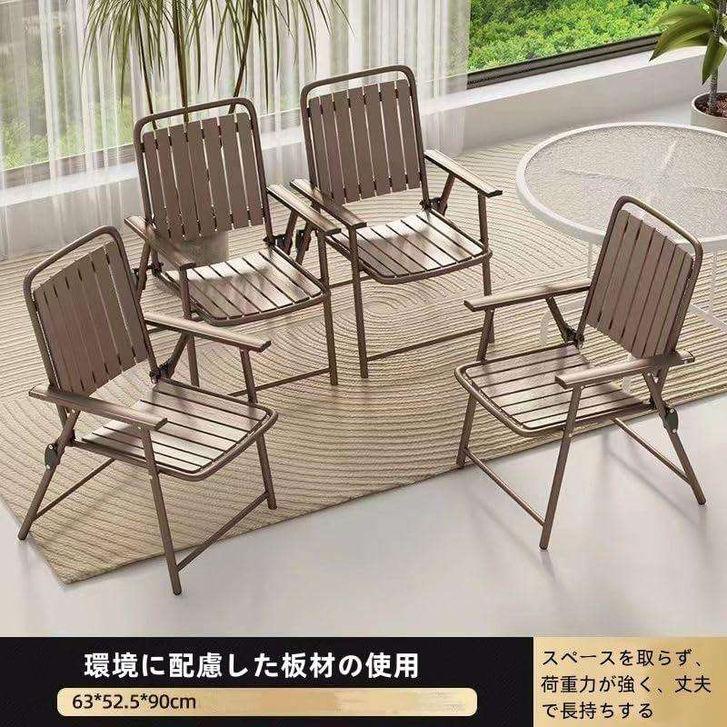 Folding Patio Camping Armrest Chair