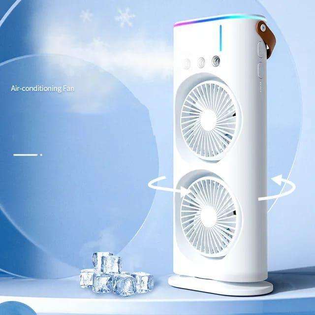 Portable Rechargeable Air Cooling Three-hole Spray Fan