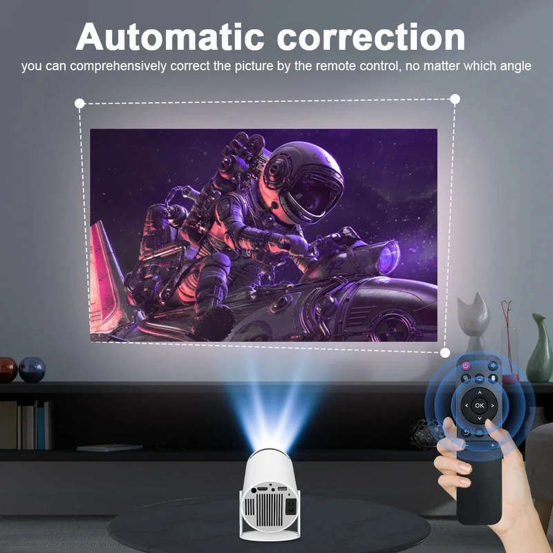 Smart WIFI/Bluetooth LED Projector with Exceptional Display & 180 Rotation