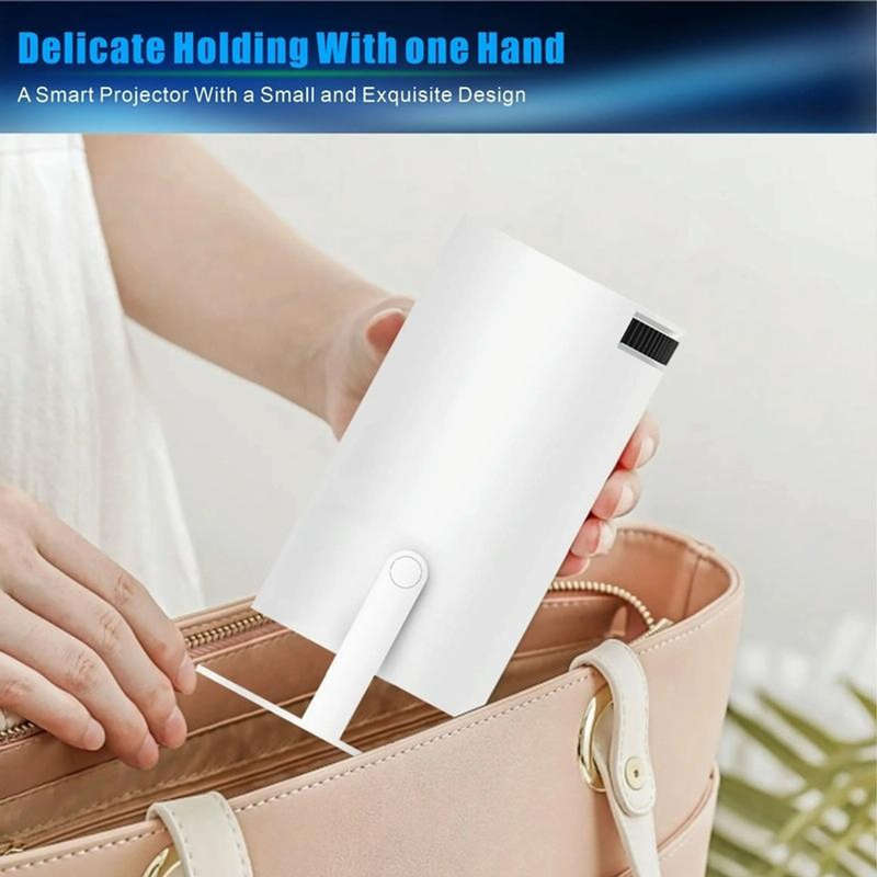 Smart WIFI/Bluetooth LED Projector with Exceptional Display & 180 Rotation