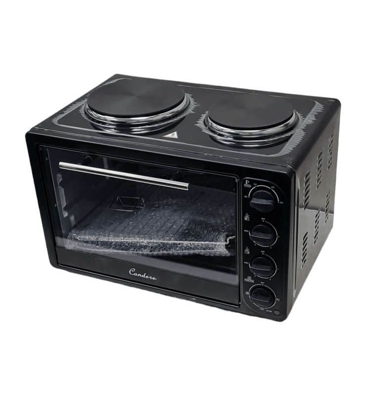 3200W 32 Litre Electric Oven With 2 Solid Hot Plates