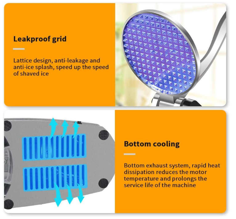 Single Phase Electric Ice Crushing Machine-Silver