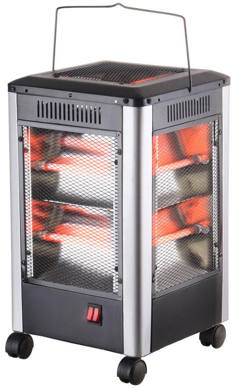 5-Sided, 10 Bars Electric Heater, Safety Switch_2000W