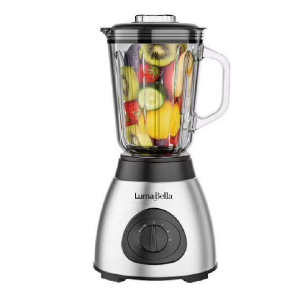 Luma Bella Multipurpose 1.5L Glass and (Stainless Steel Blade) Jug Blender