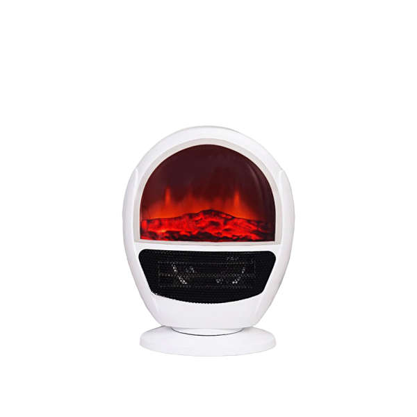 Mini Electric Fan Heater with Simulated Flame
