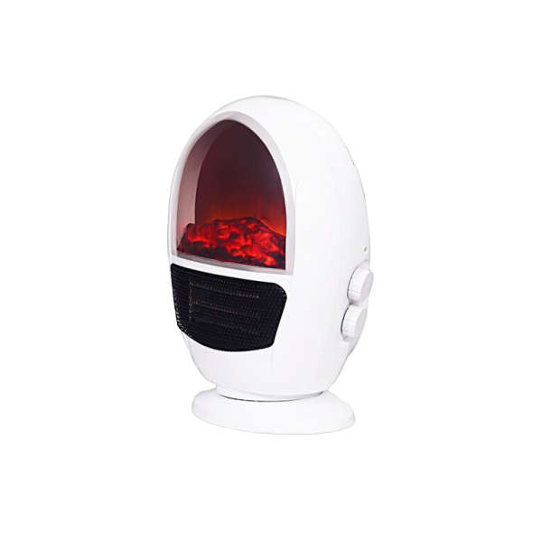 Mini Electric Fan Heater with Simulated Flame