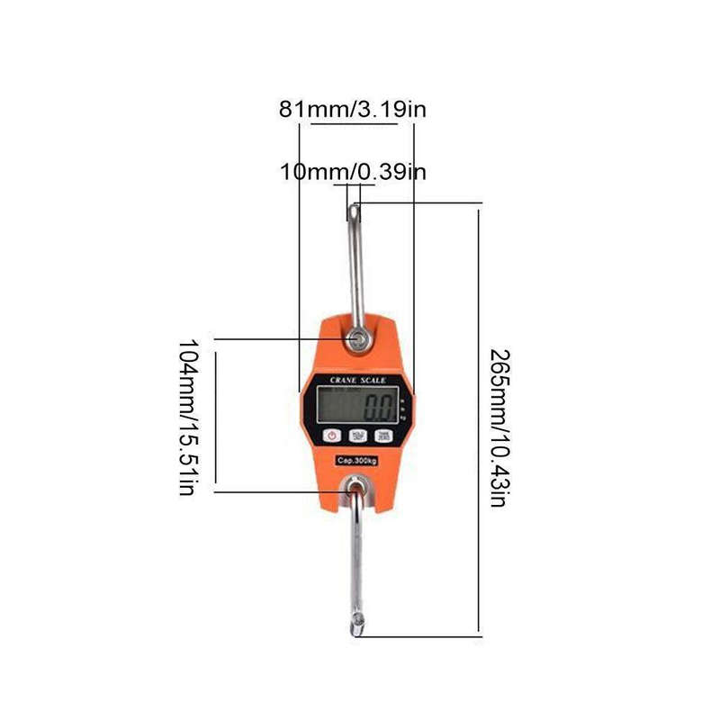 300KG Portable Crane Scale, Bow Scale Strong Load Ability