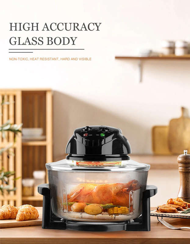 12 liter Air Fryer Multi-cooker GlassElectric Convection Halogen Oven