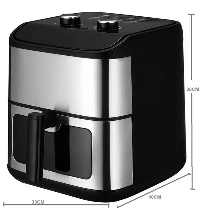 8L Airfryer Premium Quality Family Size Visible Window Overheat Protection