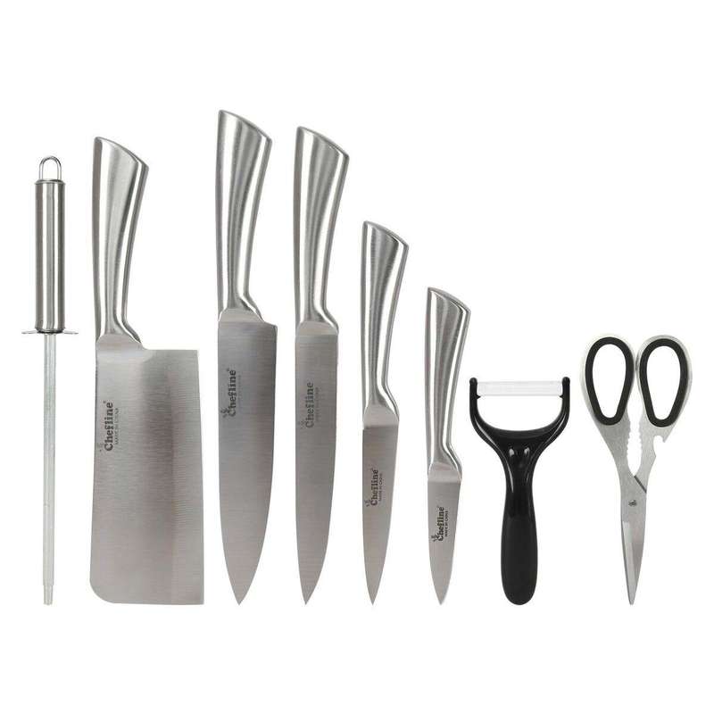 High-Quality Stainless Kitchen Knife Set 9 Pieces