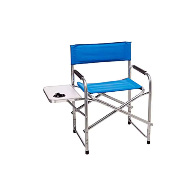 Portable Folding Director Chair with Side Table