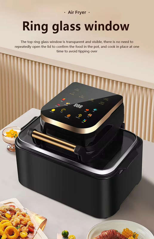 Digital Control Watchable Shape LCD Display 12L Air Fryer