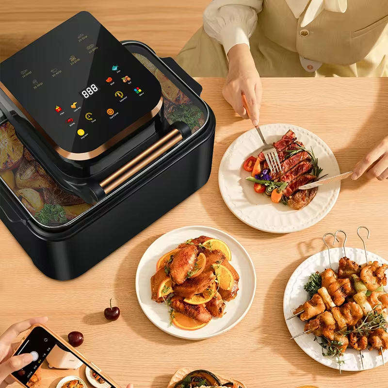 Digital Control Watchable Shape LCD Display 12L Air Fryer